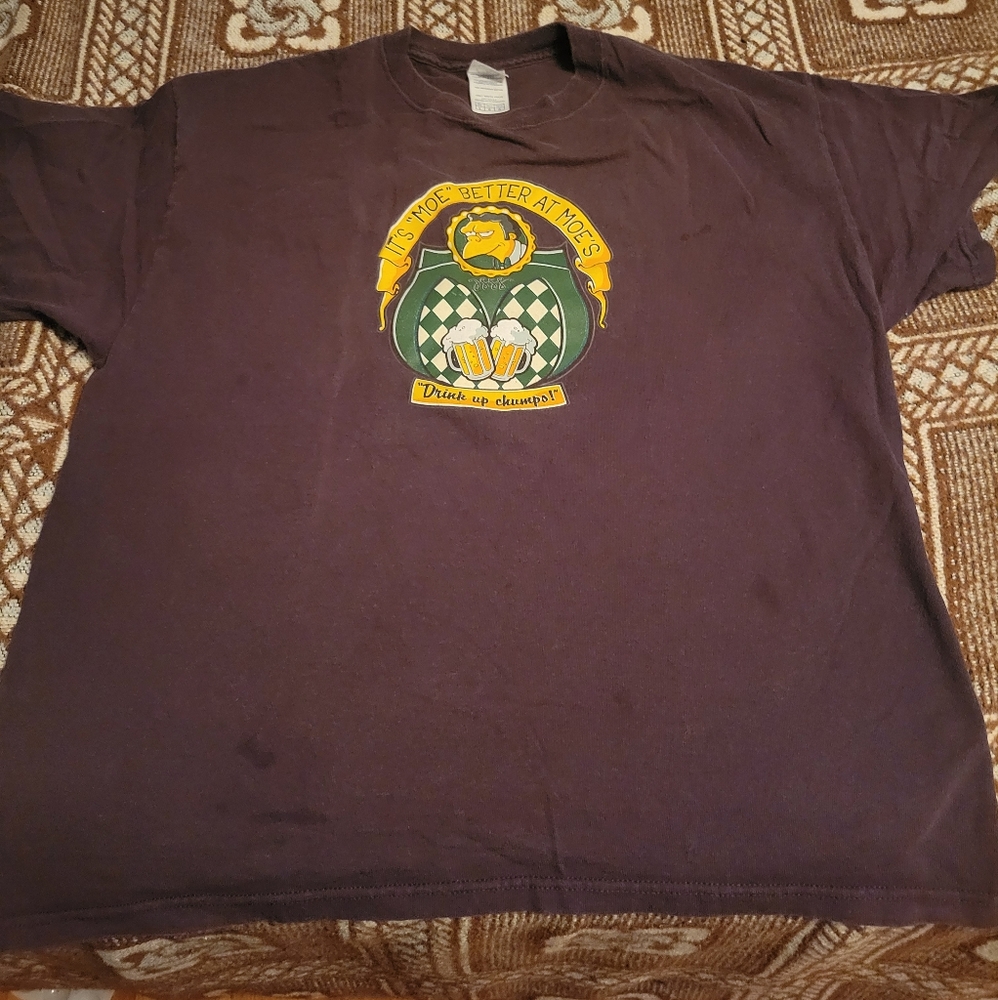 Simpson t shirt. MOs bar